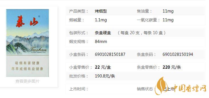 泰山新品香煙價(jià)格多少錢(qián)？泰山新品硬盒價(jià)格及參數(shù)2020